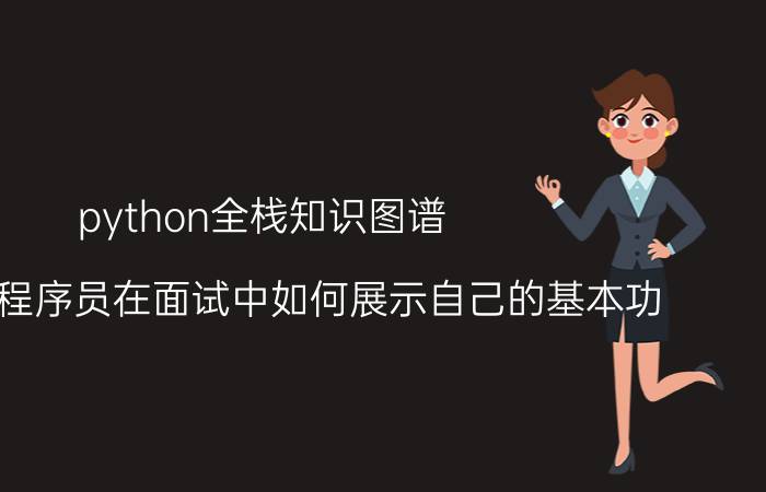 python全栈知识图谱 Python程序员在面试中如何展示自己的基本功？